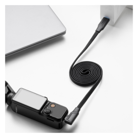 SmallRig 5613 - przewód, magnetycznie zwijany kabel USB-C prosty do kątowy - przykład użycia